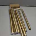 Gold Wrap Around Curtain Rod, Long Heavy Duty Blackout Curtain Rods for Windows 66 to 120 Inch, 1 Inch Adjustable Room Darkening Window Treatment Rods for Bedroom, Living Room, Sliding Door