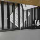 Fairy Baby 40.5" Extra Tall Baby Gate for Stairs, Fits Openings of 40.6" to 54.7" Wide, Extra Wide Dog Gate Indoor, Pressure Mounted Walk Thru Swing Auto Close Metal Puppy Barrier for Doorway, Black