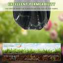 4FT x 100FT Weed Barrier Landscape Fabric (2 Pack 4x50FT) - Premium Heavy-Duty 3.2oz Gardening Weed Control Mat with 30 U-Shaped Securing Pegs - Ground Cover for Gardening, Farming