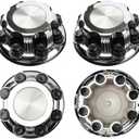 4PCS Wheel Center Hub Caps w/Lug Nut Covers for Chevy Avalanche Silverado Suburban Tahoe, for GMC Sierra Yukon 1500 2500 HD Classic 16 Inch Van Truck Rim Hubcaps # 15039488 909002