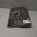 Yousify Mens Double Breasted Trench Coat Notched Lapel Mid Long Peacoat Winter Casual Business Overcoat (L)