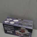 Ourokhome Vegetable Mandolin Slicer, Hand Safe Kitchen Food Shredder with 6 Mandoline Blades, Veggie Waffle Cutter for Potato, Carrot, Zucchini, Onion, Essential Kitchen Gadgets (6 in 1, White)