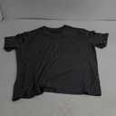 Mens Short Sleeve Pocket T-Shirts Casual Summer Cotton V Neck Tee Tops XL Dark Grey