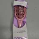 Conair Curl Define Pro Hair Brush for Curly Hair, For Longer Hair with Tight Curls, Dual Vents with Continuous Grooves, Mixed Bristles for Frizz-Free Detangling, Smoothing, and Curl Definition (Blush Pink)