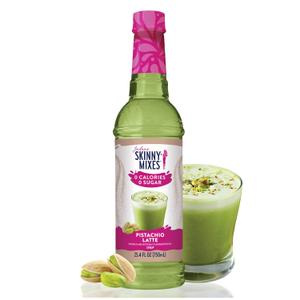 Jordans Skinny Mixes Sugar Free Coffee Syrup, Pistachio Coffee Flavoring Syrup, Zero Calorie Drink Mix, Lattes, Baking, Protein Shake or Cocktail, Dairy & Gluten Free, Kosher, 25.4 Fl Oz