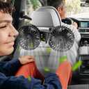 Backseat Car Fan for Kids, Adjustable Car Backseat Fan for Kids Car Back Seat (No Battery)