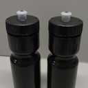 50 Strong Sports Water Bottles  Reusable 22 oz BPA-Free Plastic Bottles with Pull Top Cap  Made in USA  Top Rack Dishwasher Safe  Fits Most Bike Cages Brand (Black)