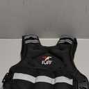FUFF weighted vest woman 410 lb/1120 lb/2032 lb Unisex with 6 Weight Bags, Reflective Adjustable Weighted Vest for Walking, Exercise and Strength Training (Black)