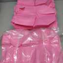 Windyun Reusable Tote Bag Bulk 8 x 4 x 10 Inch Non Woven Shopping Bag with Handle Reusable Grocery Gift Tote(Pink,200 Pcs)