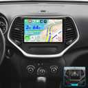 [2G+64G] 10.1 inch Radio for Jeep Cherokee 2013-2018, Android Touch Screen Cherokee Car Stereo, Carplay/Android Auto/EQ Audio/1080P/SWC/Bluetooth