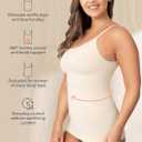 SHAPERMINT Womens Tops - Scoop Neck Cami Body Shaper for Women, Shapewear Tummy Control, Camisole Tank Tops for Women (Large, 1 Pack, Nude)