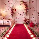 Coume 7.2 ft Large Metal Arch Stand with Will You Marry Me Neon Light Sign