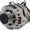 Alternator Fit for Hyundai Accent 2018-2019 Kia Soul 2017-2019 Rio 2018-2019 Seltos 2021 1.6L 130A 12V CW 6-Groove Replace 37300-2B970