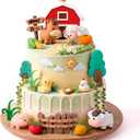 20PCS Farm Animal Cake Toppers Farm Animals Cake Decorations with Cow, Pig,Horse, Sheep,Chicken Duck for Farm Themed Birthday Party Supplies Baby Shower
