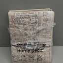 Uphome Bathroom Rugs Runner, Distressed Farmhouse Boho Light Khaki Bath Mat, Non Slip Washable Long Bath Rugs, Vintage Traditonal Soft Velvet Bathroom Runner for Bathtub Sink Shower, 18x47 inch