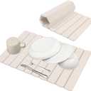 Stone Dish Drying Mats for Kitchen Counter, 24"16" - Quick Dry Eco-Friendly Diatomaceous Earth Mat, Super Absorbent, Non-Slip Collapsible Dish Drying Mat for Dishes Bottles Cups, Match any Countertop (23.2" x 15.4", White)