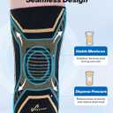 Copper Knee Brace for Men & Women - Knee Compression Sleeve with Side Stabilizers - Knee Support for Running, Hiking, Walking, Basketball, Volleyball, Meniscus Tear, ACL, Arthritis Knee Pain Relief