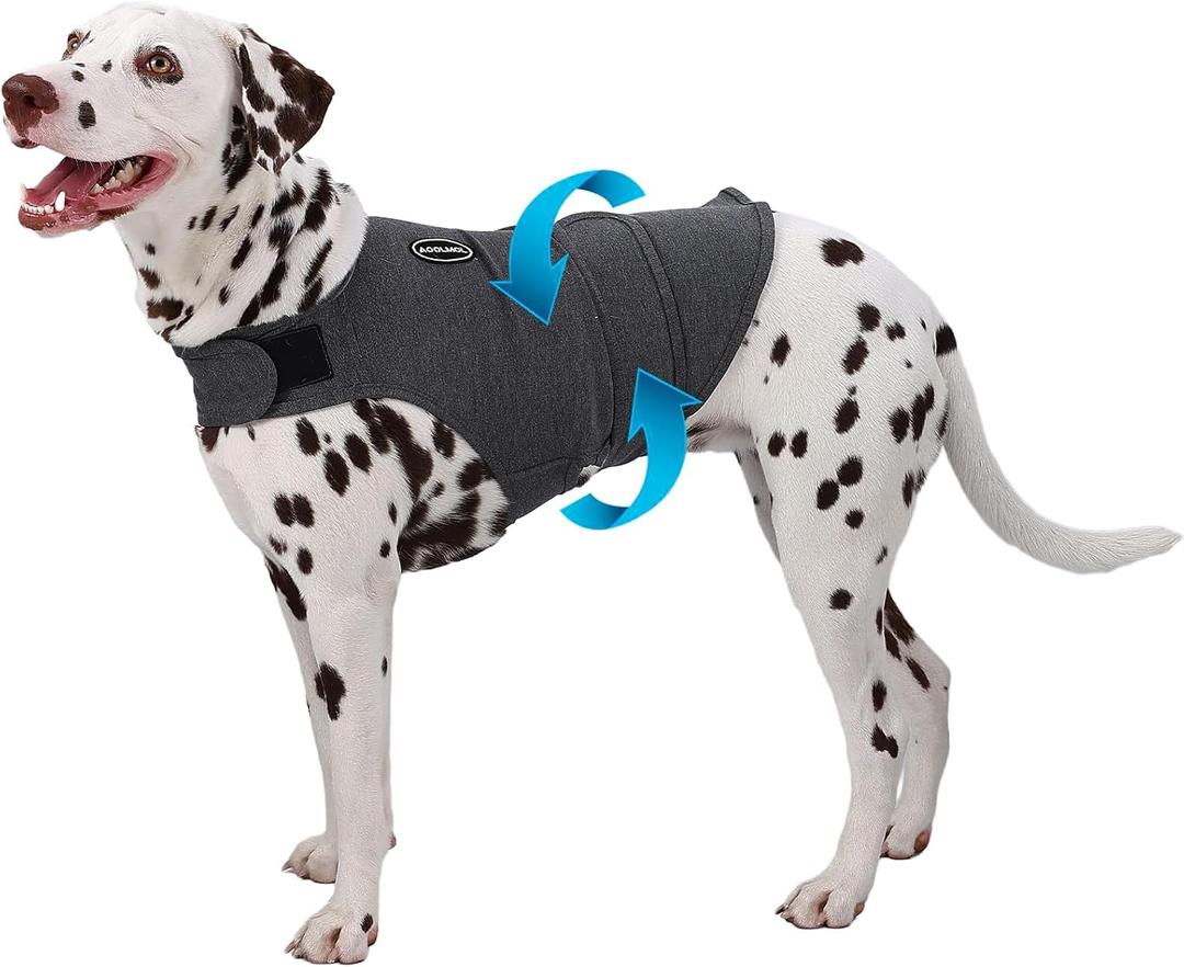 Dog Anxiety Vest and Shirt, Skin-Friendly Calming Shirt - Thunder Jacket for Pet Vet Visits - Dog Jacket for Thunder, Fireworks, Anti-Anxiety Vest for Pet Without Medicine & Training, XXL
