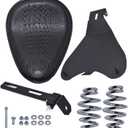 Motorcycle Leather Solo Seat with Spring Replacement for Honda Shadow Spirit ACE VT 1100 750