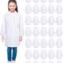 Newcotte Unisex Kids Lab Coat Bulk Halloween Children Science Doctor White Toddler Costume Boys Girls Cosplay School (Large) 20pc