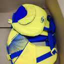 Stohlquist Child PFD Life Jacket, USCG Approved Type III Life Vest for Kids 30-50 lbs, Perfect for Swimming, Boating & Watersports, Pool Float & Life Jacket for Children, Blue Yellow