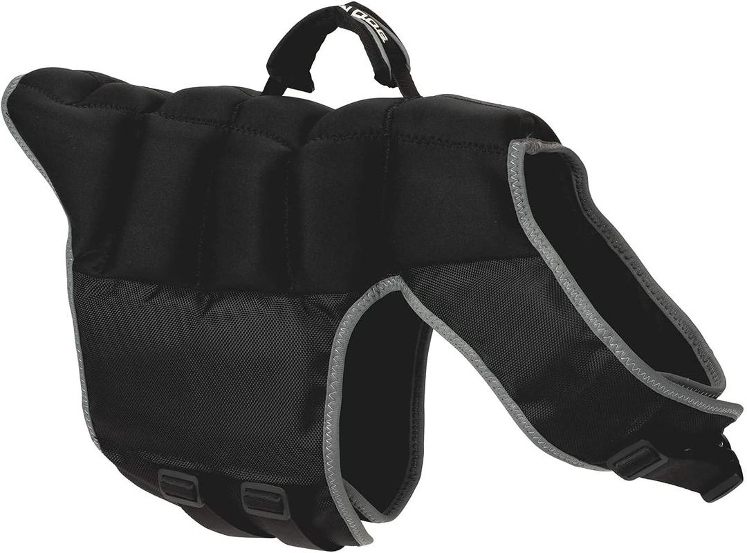 Terrain Dog Swim Vest for Dogs (Large, Gray/Black)