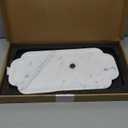 Marmor 100% Natural Marble Bathroom Tray for Perfume, Candles, Jewelry Stone Vanity, Bathroom & Kitchen Counter Organizer and Home Decor (Calacatta White)