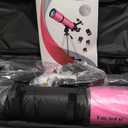 Telescope for Adults High Powered, 80mm Aperture 600mm Telescopes for Astronomy Adults&Kids&Beginners, Portable Travel Refractor Telescope with Tripod&Phone Adapter&Bag for Ground&Moon Viewing, Pink (80600)