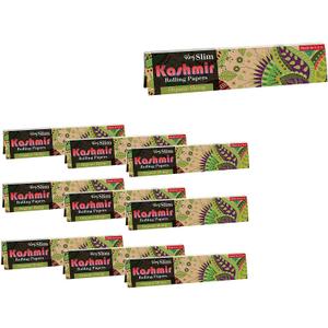 Kashmir Organic Natural King-Size Slim Filling Paper Conveyable Flexible Bundle Comes with - Pack of 10