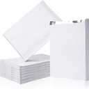 EUSOAR Kraft Paper Kitchen Bags, 100pcs 6.2x10.2x1.5 Inches Aluminum Foil Lunch Bag, Oilproof Burger Bags, Good for BBQ, Cookie, Popcorn Bag (White)