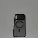 TORRAS Magnetic Shockproof for iPhone 16 Pro Case with Slide Camera Cover & 360° Spin Kickstand, Military Grade Drop Protection, Fit for MagSafe, Anti-Scratch & Anti-Fingerprint, Translucent Black