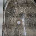 Charcoal Taupe Gray Canoe Marble Vessel Sink, 20" x 14" x 5.5", LxWxH