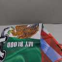 FLAGWIX Mexico Flags, My Home My Blood, Hispanic Heritage Month Decorations Flags - 4th of July Decorations For Home, Outside, House Flag 30x40 - Double Sided, Heavy Duty Canvas Flag Indoor Outdoor (Mexican ft American THH2298F)
