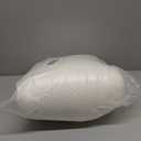 I AM Natural Talalay Latex Medium Support Bed Pillow for Sleeping, Removable and Breathable 100% Cotton Cover, Queen, White