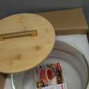 LOVYANXUE Large Salad Bowl, 10 inch Trifle Bowl with Sealed Lid, Versatile Mixing and Serving Bowl for Laying Ice Cream, Cake, Salad, Fruit, Baking, Dessert and Party Diy, Microwave Safe