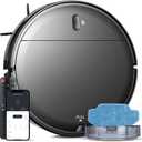 MAMNV Robot Vacuum and Mop Combo, Self-Charging, 2300 Pa Suction & Long Runtime, Ideal for Hard Floor, Pet Hair, Carpet Black