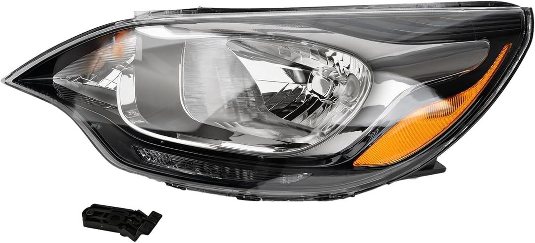 Left Driver Halogen Headlight Assembly Compatible with 2012-2017 Kia Rio