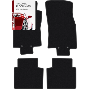 Floor Mats for Nissan Rogue - Tailored Fit for 2014 2015 2016 2017 2018 2019 2020 - Front & 2nd Row Set of 4 - Rubber Anti-Slip Back - 30oz Carpet Mat Heavy Duty - All Weather Car Liner Floormats