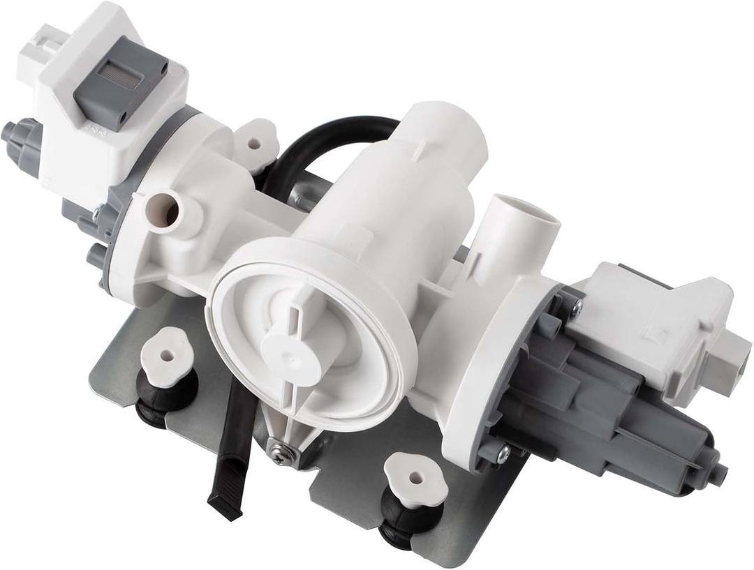 W11458345 Washer Drain Pump Compatible with Whirlpool Amana Inglis Maytag Washing Machine, Replacement Part W10918608 W11316609 W11319789 4959423 AP6989186 PS16218041 EAP16218041 PD00062450
