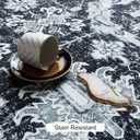 Boho 2x8 ft Runner Rug - Black and White Area Rug, Non-Slip, Washable, Indoor Outdoor Carpet for Hallway, Kitchen, Entryway