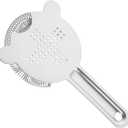 4 Pack 6.5 Inches Cocktail Strainer, 2-Prong Stainless Steel Bar Strainer, Bar Tool Drink Strainer for Bartenders, Restaurants Home Use