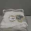 Madison Park Non-See-Through Privacy White Curtains 2 Panels, Light-Filtering Window Curtain with Back Tabs for Bedroom & Living Room, Lexus, 52" x 84"