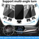 Car Phone Holder for Chevrolet Chevy Trax 2024 2025 2026 Auto Interior Accessories Best Cell Phones Mount Cellphone Mobile Cradle Charging Navigation Bracket Air Vent Screen Stand Accessory