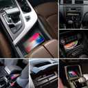 Wireless Charger Car Charging pad,POLMXS 15W Fast Wireless Phone Charger Non Slip Cell Phone Flat Charging mat Compatible with iPhone 11/12/12/14/15 Galaxy S21/S22/S23/24 NOTE10 (30cm Cable)(C2Y)