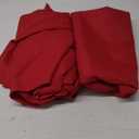 HolidayIdeas 2 Pack Fitted Tableclothes - 48 x 24 Inch - Red Rectangle Tablecloths for 4 Foot Tables, Polyester Fabric Table Cover for Parties, Holiday Dinner, Wedding, Trade Show