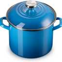 Le Creuset Enamel on Steel Traditional Stockpot, 6 qt., Marseille with Stainless Steel Knob
