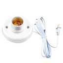 15ft Light Socket with Cord E26/ E27 Light Bulb Socket with On/Off Switch Hanging Light Cord Extension,for Balcony, Garage Installation Lighting