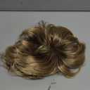 Kaneles Short Blonde Wigs for White Women Natural Layered Fluffy Wavy Full Synthetic Wigs(Dark Roots)
