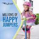 Flybar Maverick 2.0 Foam Pogo Stick for Kids Ages 5 and Up, 40 to 80 Pounds, Outdoor Kids Toys, Pogo Stick for Boys and Girls, Rubber Grip, By The Original Pogo Stick Company (Blue/Green)