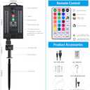 Nazuwke 33FT Solar Rope Lights Outdoor Waterproof, 18 Colors Changing Fairy String Light USB & Solar Powered with Remote, 100 LEDs Multicolor Trampoline Light Rope Lighting for Outside Christmas Party